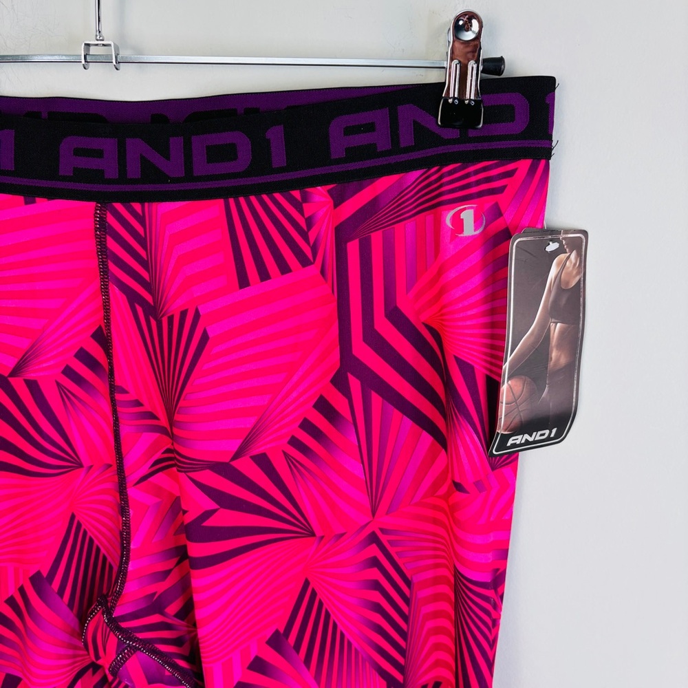 AND1 Geo Print Active Compression Legging NWT Size XXL